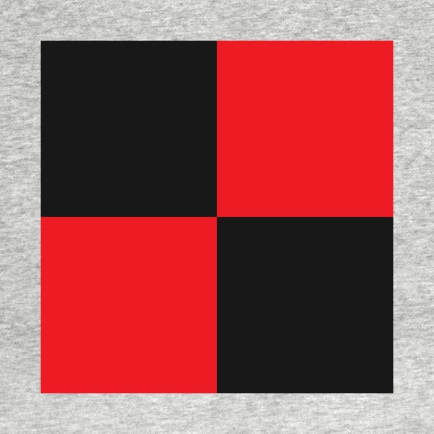 Manchester United Red and Black Checkered Fan Flag by Culture-Factory